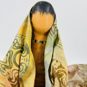 Gourd Angel Tree Topper Signed Sharon Patrick.